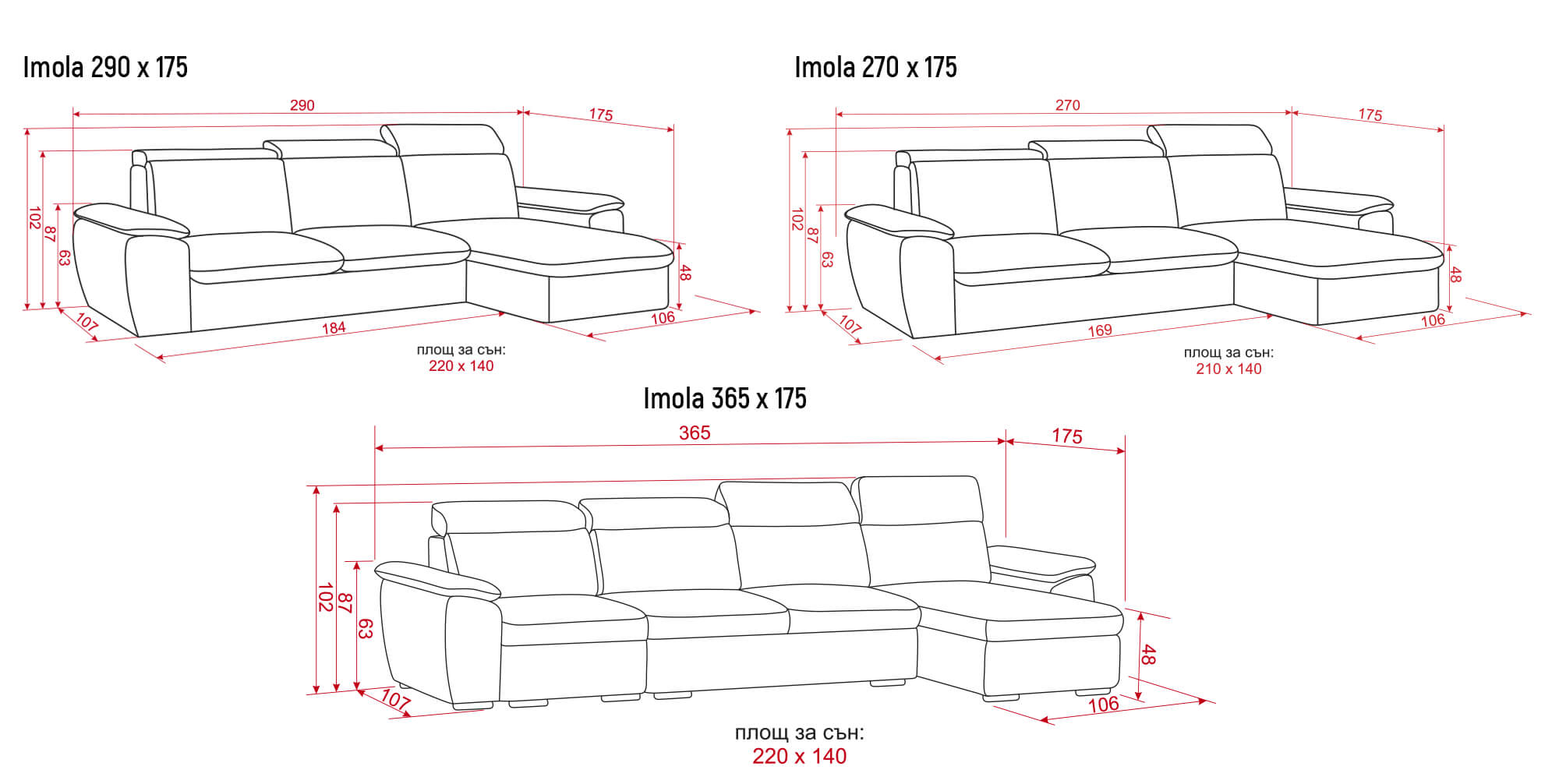 Ъглов диван Имола - Image 2