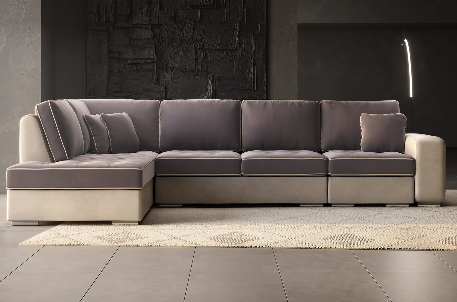 Ъглов диван Сена