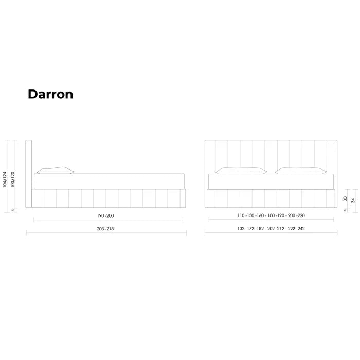 Легло DARRON 160/200 -40% МОСТРА My Design | Dorelan®