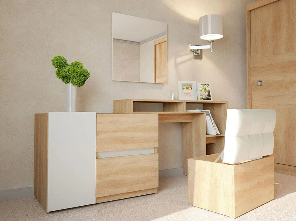 Тоалетка с табуретка + скрин Самба | Мебели МОБ