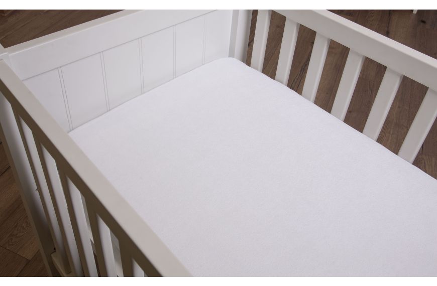 бял чаршаф с ластик BABY - Outlet